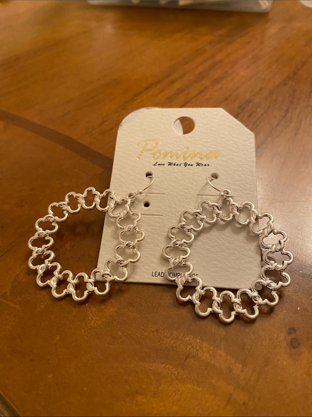 Pomina Silver Chain-Link Hoop Earrings - Silver